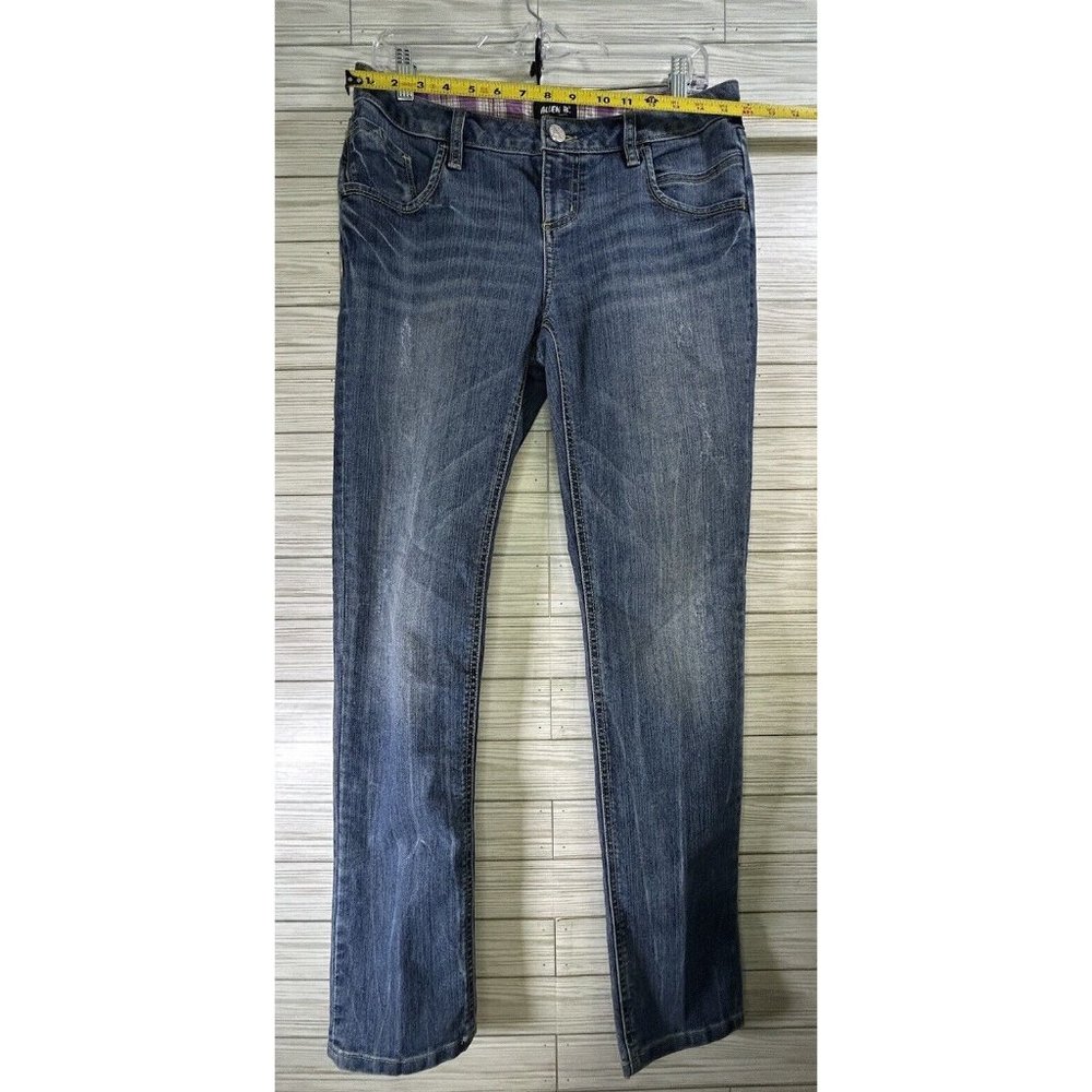 Allen B by Allen Schwartz Distressed Women's Jeans-Denim Straight Leg Sz 10 - Picture 6 of 8